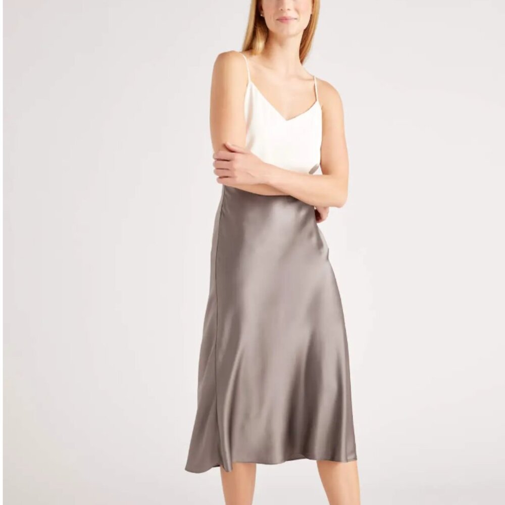 Quince silk shirt - Grey (Color sold out)